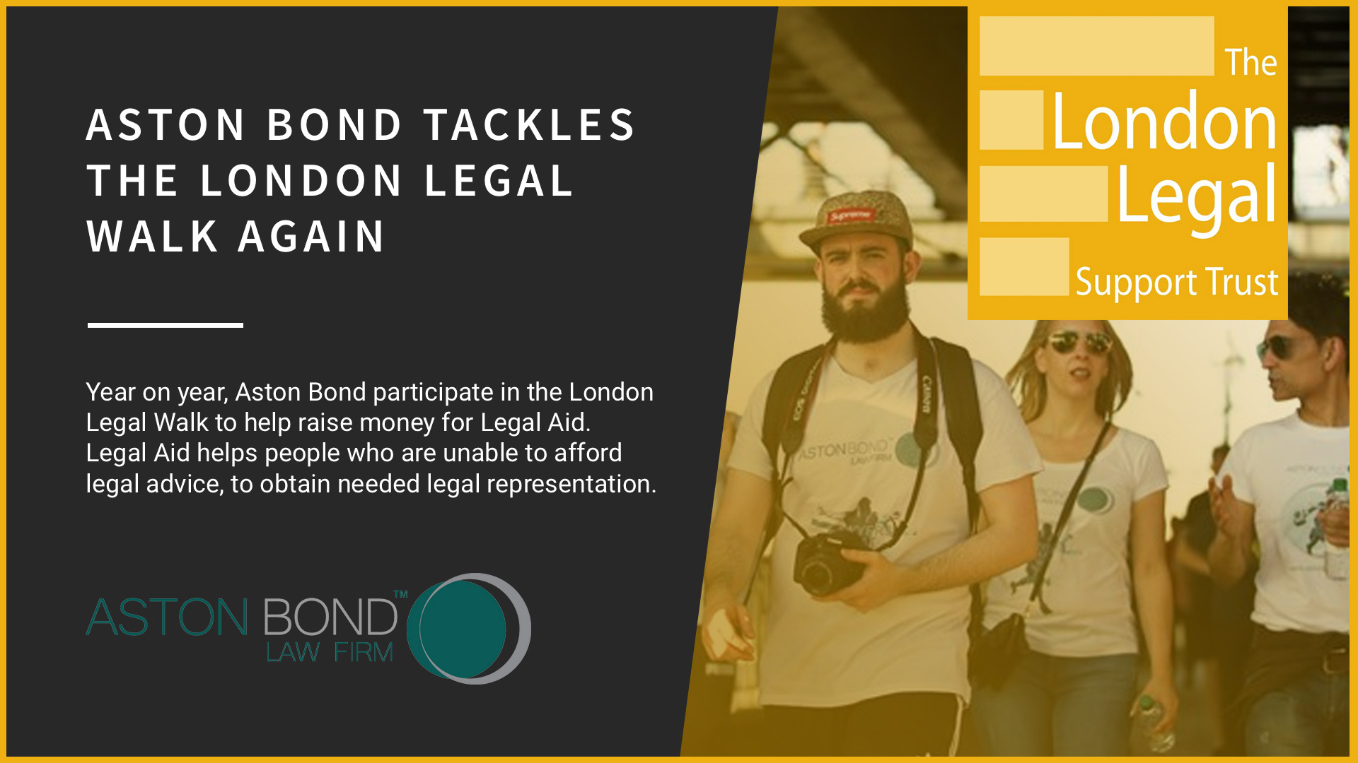 London legal walk aston bond