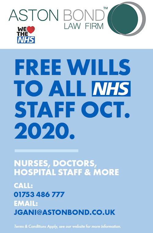 Free Wills for NHS Workers Our part during COVID19 Aston Bond